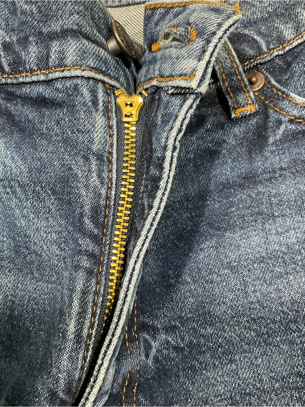 FRAME The Borrowed Jeans 28 NWT Mid Rise Straight Leg Denim Blue - Picture 5 of 5